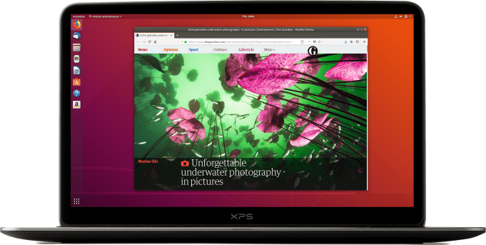 Rápido, seguro e simples, o Ubuntu alimenta milhões de PCs em todo o mundo 1 O site do Guardian no Firefox em 16.04 LTS