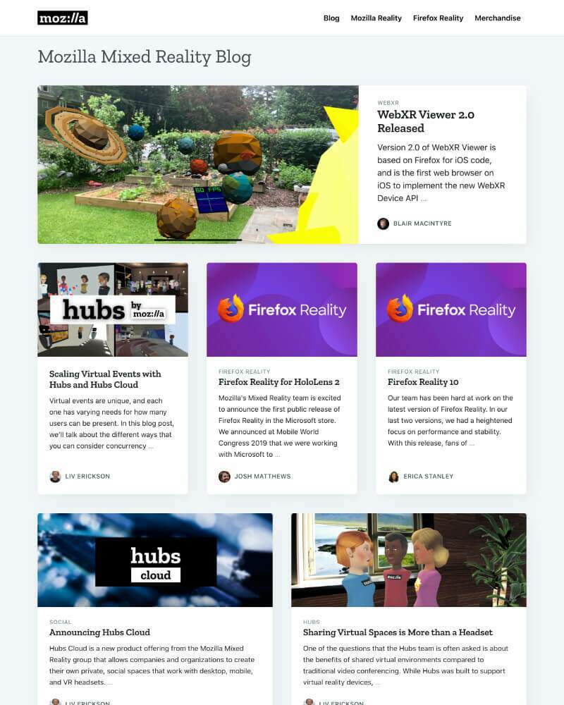 Ghost é a alternativa rápida e moderna do WordPress 9 Tema Mozilla