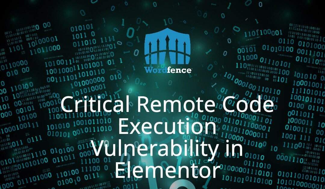 Vulnerabilidade crítica de execução remota de código no Elementor