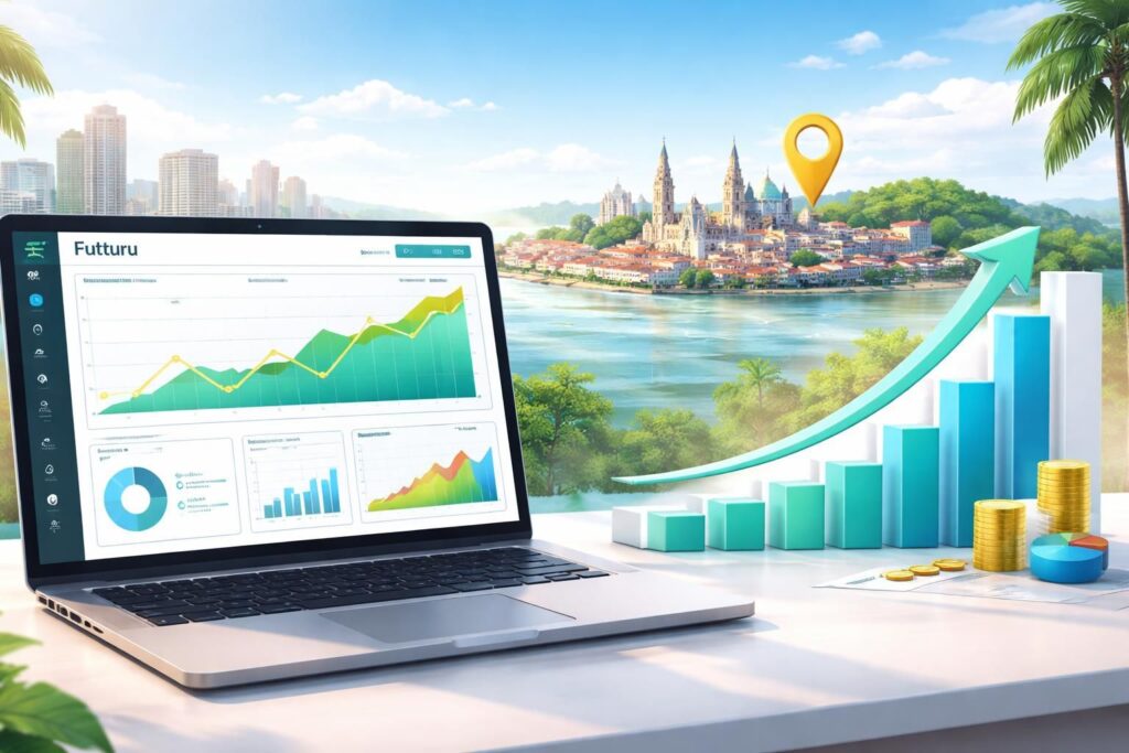 Simulador de impacto digital Futturu: ferramenta gratuita para projetar aumento de faturamento com site profissional em Belém